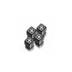 Set dadi Fudge - Nero, Bianco