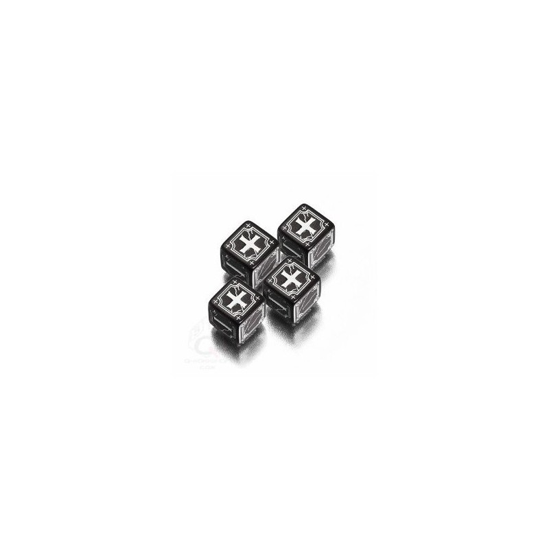 Set dadi Fudge - Nero, Bianco - accessorio per giochi