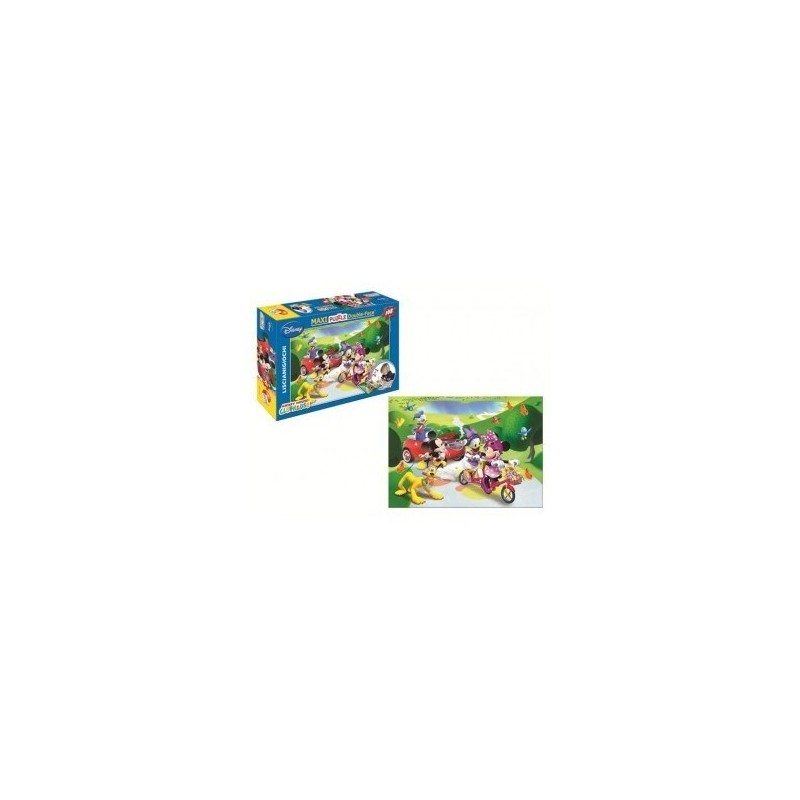 Puzzle 108 pezzi Maxi Double-Face Disney Mickey Mouse Clubhouse Art.37209 - gioco da tavolo