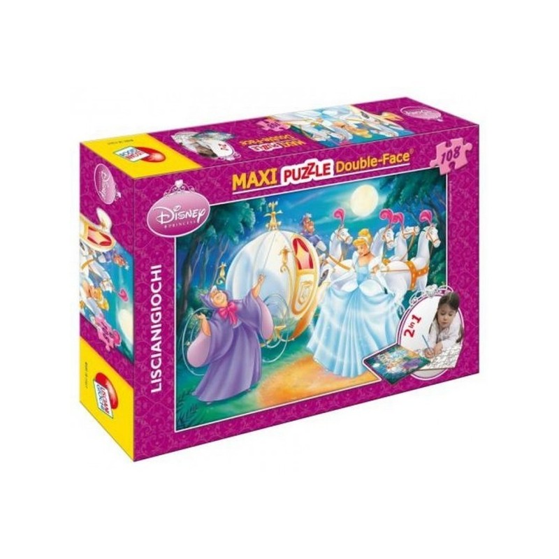 Puzzle 108 pezzi Maxi Double-Face Disney Princess Cenerentola Art.31603-d - gioco da tavolo