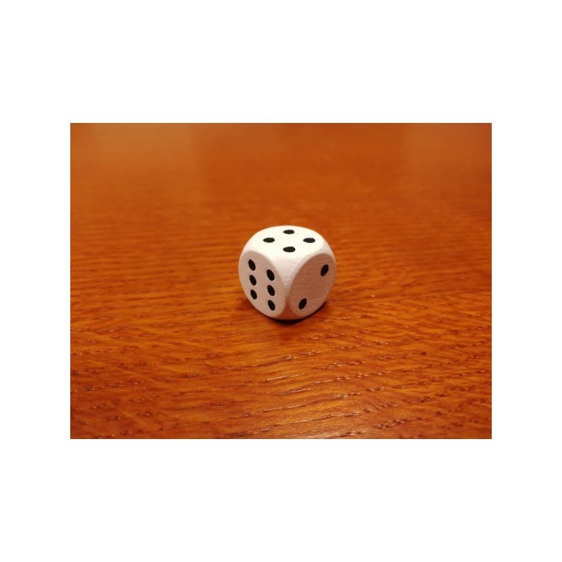 Dado 16mm Bianco - accessorio per giochi