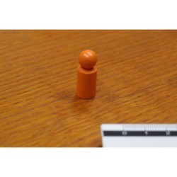 Pedina cilindrica Arancio 10x25mm