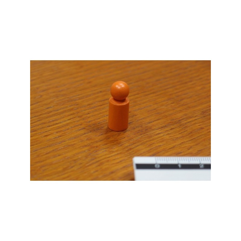 Pedina cilindrica Arancio 10x25mm - accessorio per giochi