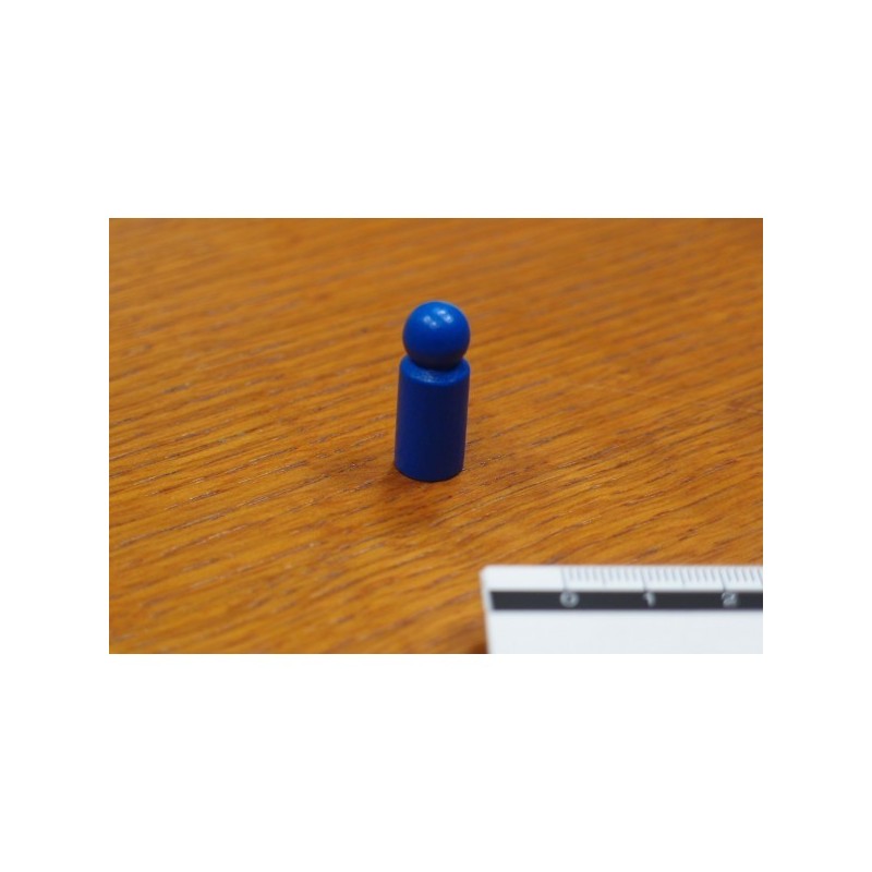 Pedina cilindrica Blu 10x25mm - accessorio per giochi
