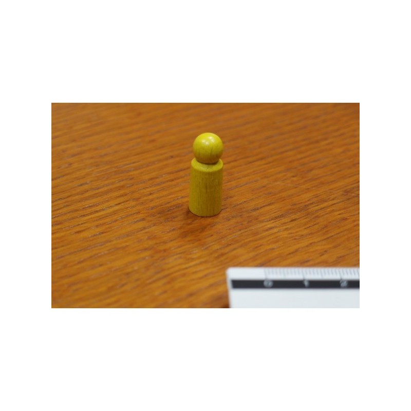 Pedina cilindrica Gialla 10x25mm - accessorio per giochi