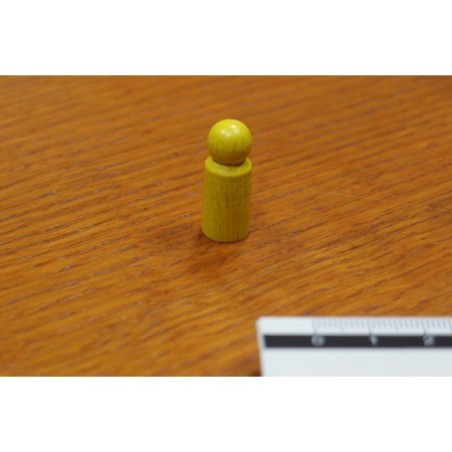 Pedina cilindrica Gialla 10x25mm