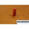 Pedina cilindrica Rossa 10x25mm