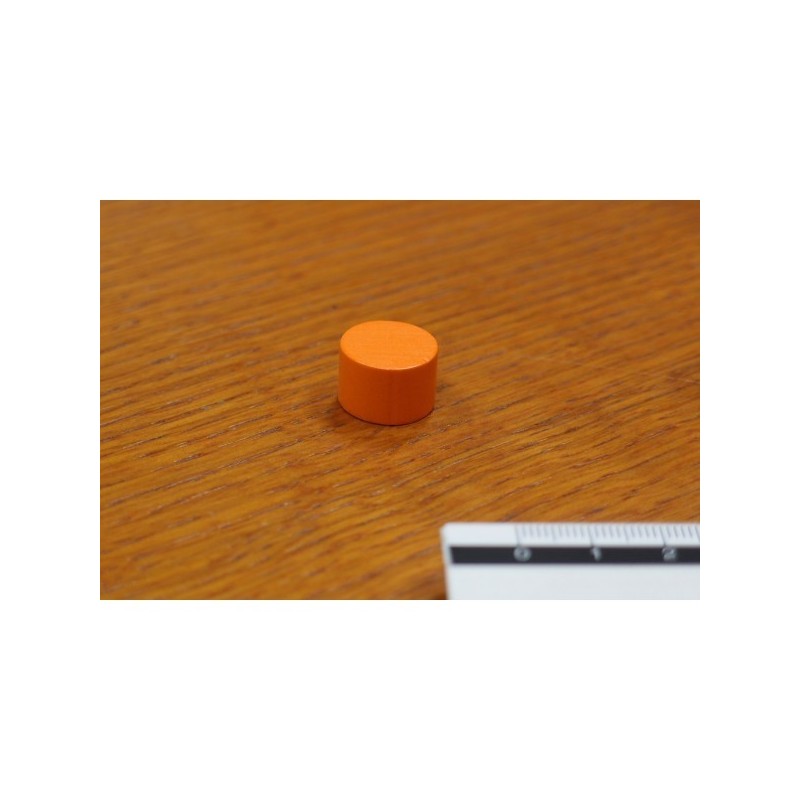 Token cilindrico 15x10mm arancio - accessorio per giochi