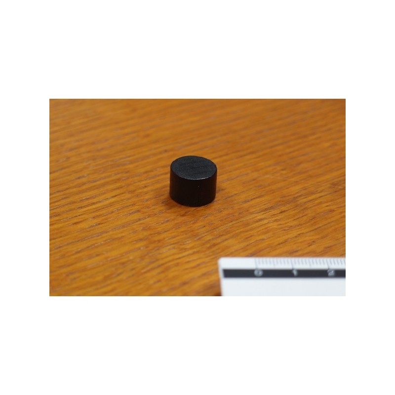Token cilindrico 15x10mm nero - accessorio per giochi