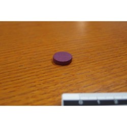 Token rotondo 15x4mm viola