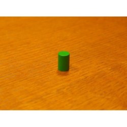 Token cilindrico 10x15 mm verde