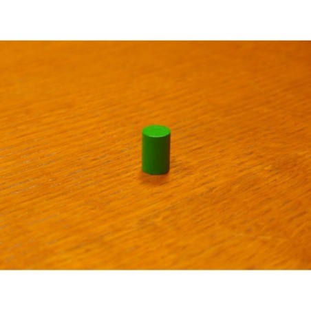 Token cilindrico 10x15 mm verde