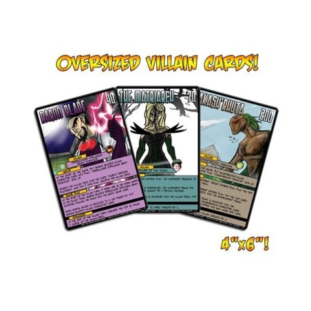 Oversized Villain Cards: Sentinels of the Multiverse (21 carte giganti)
