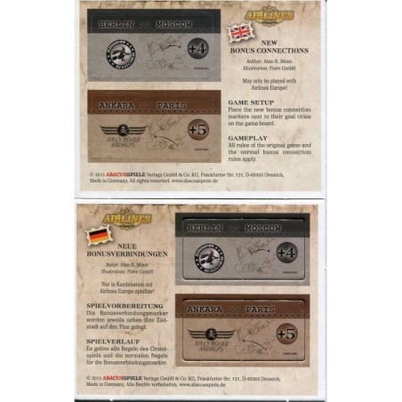 New Bonus Connections: Airlines Europe