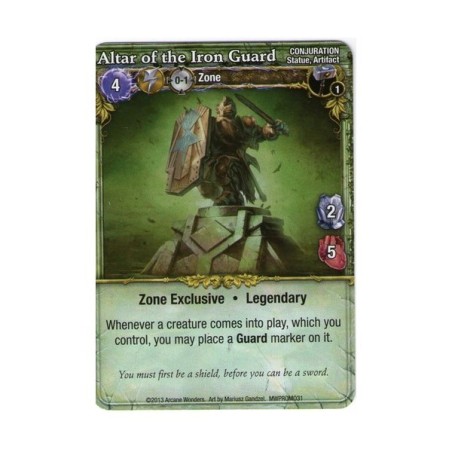 Altar of the Iron Guard Promo Card: Mage Wars
