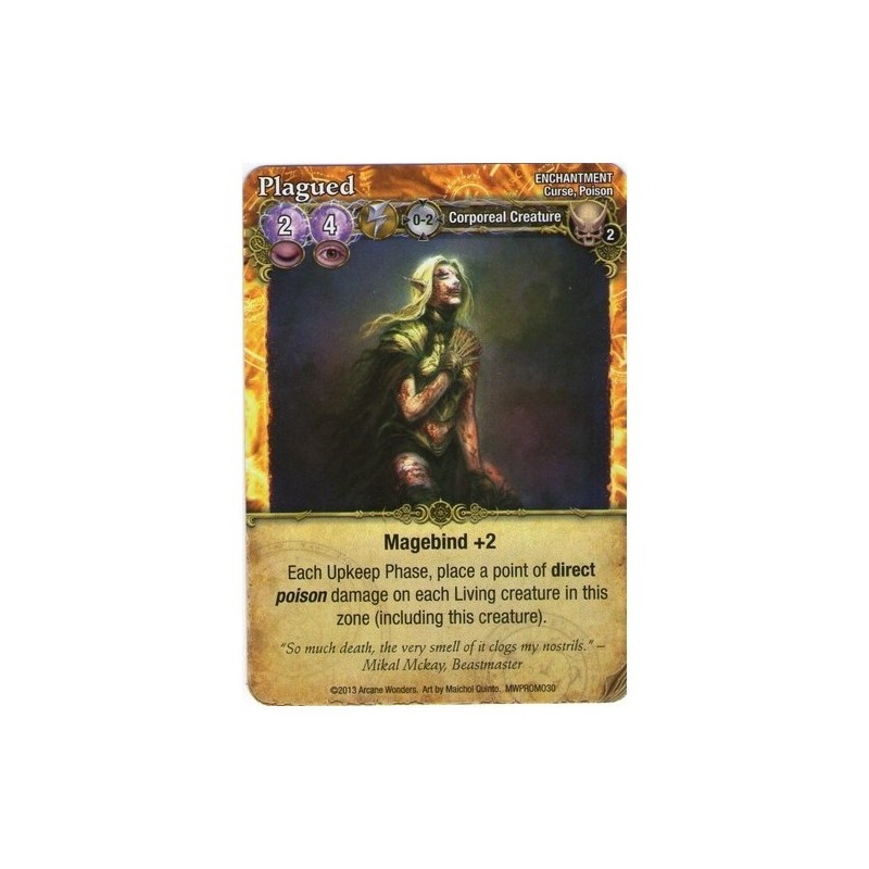 Plagued Promo Card: Mage Wars - gioco da tavolo