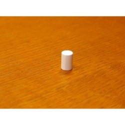 Token cilindrico 10x15mm bianco