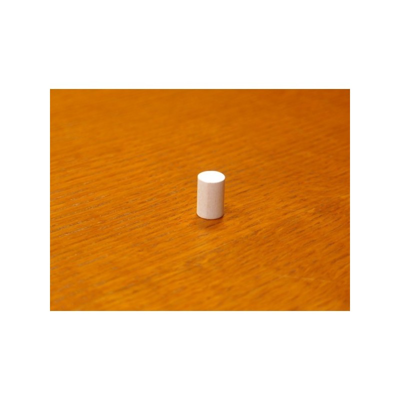 Token cilindrico 10x15mm bianco - accessorio per giochi