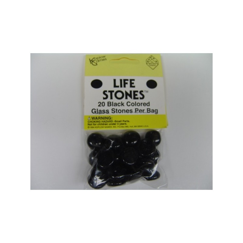 Pietre in vetro ( Life Stones ) Nero - accessorio per giochi