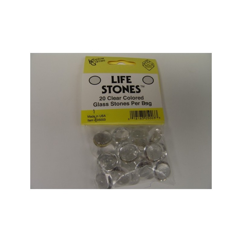 Pietre in vetro ( Life Stones ) Trasparente (Clear) - accessorio per giochi