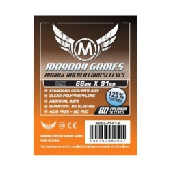 63,5x88 mm (66x91 mm) bustine protettive MayDay retro arancio - 80 bustine MDG7141-F