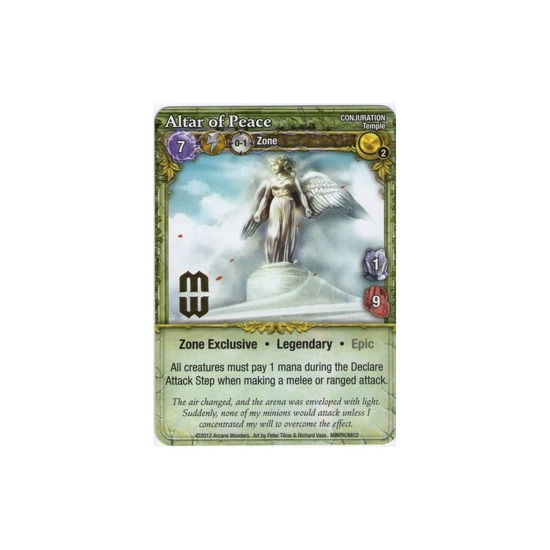 Altar of Peace Promo Card: Mage Wars - gioco da tavolo