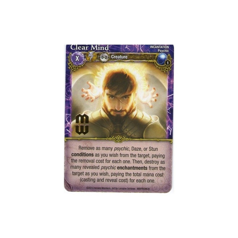 Clear Mind Promo Card: Mage Wars - gioco da tavolo