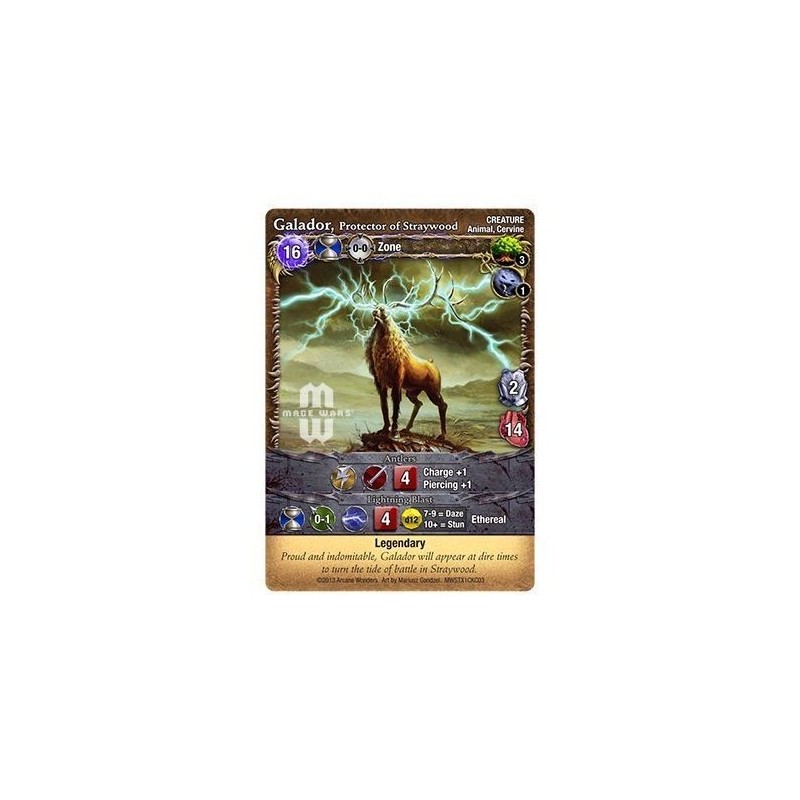 Galador Promo Card: Mage Wars - gioco da tavolo