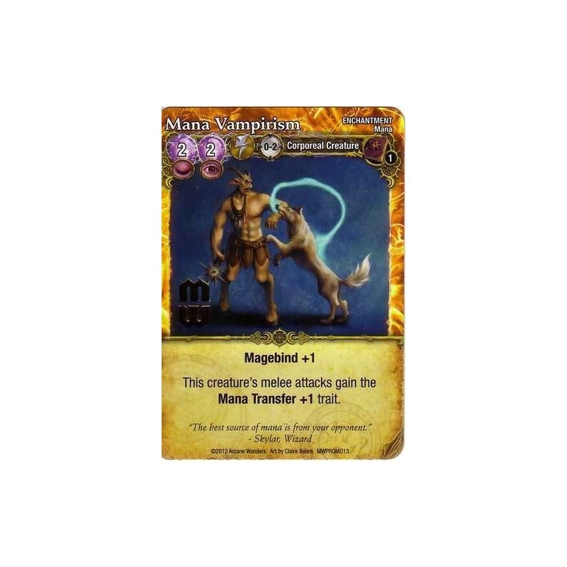 Mana Vampirism Promo Card: Mage Wars - gioco da tavolo