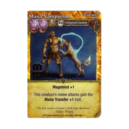 Mana Vampirism Promo Card: Mage Wars