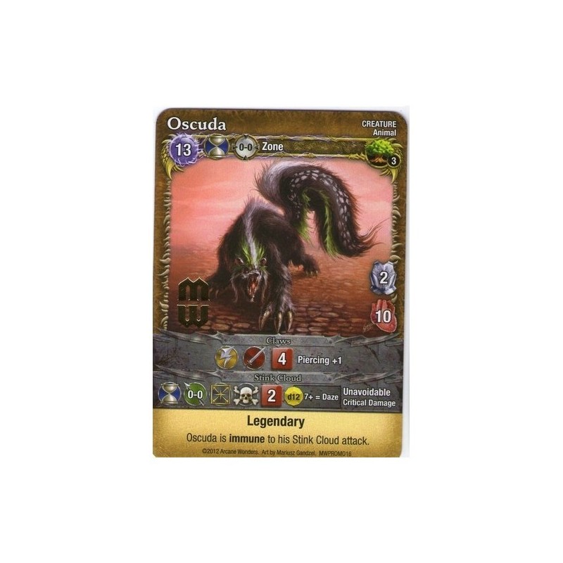 Oscuda Promo Card: Mage Wars - gioco da tavolo