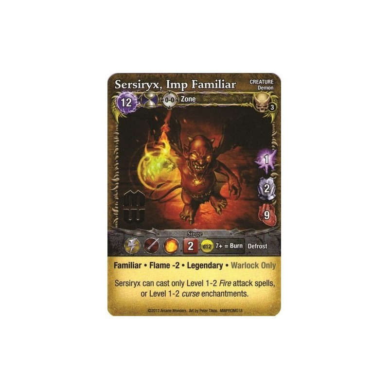 Sersiryx Promo Card: Mage Wars - gioco da tavolo