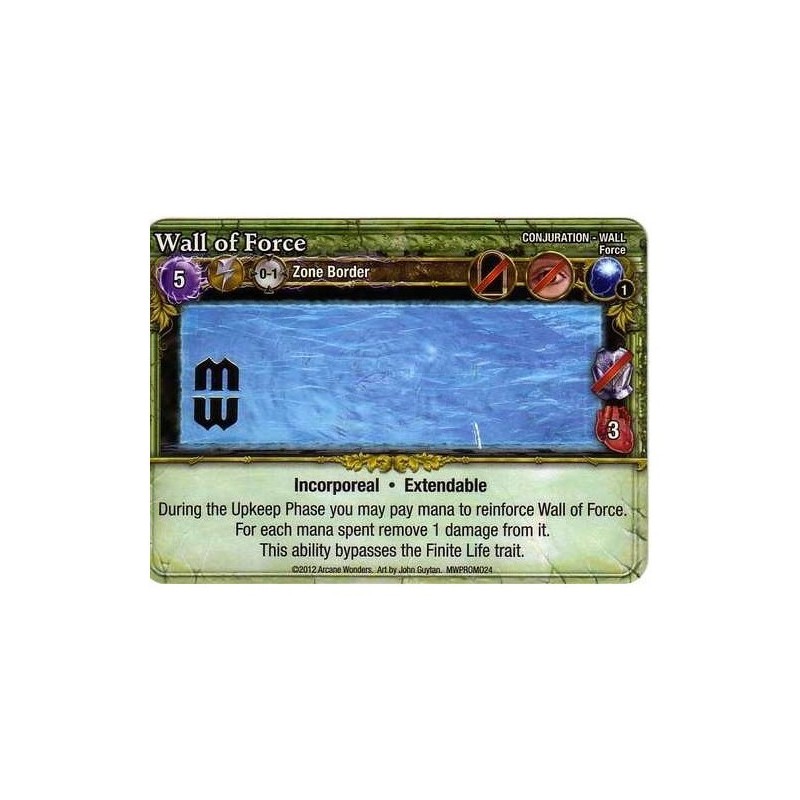 Wall of Force Promo Card: Mage Wars - gioco da tavolo
