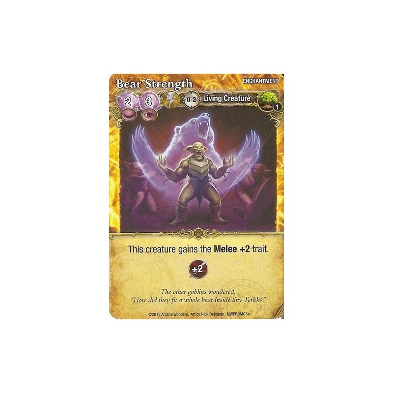 Bear Strength Promo Card: Mage Wars - gioco da tavolo