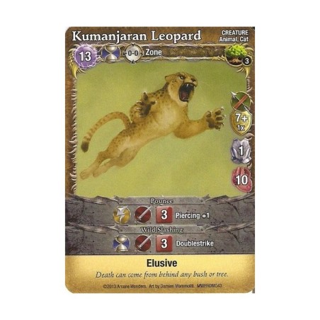 Kumanjaran Leopard Promo Card: Mage Wars