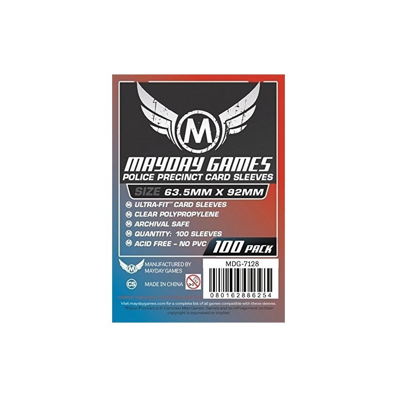 63,5x92 mm Bustine protettive MayDay - 100 bustine MDG7128 - accessorio per giochi