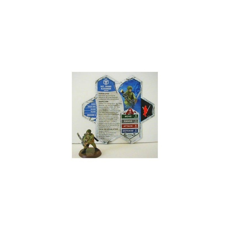 Heroscape - Sgt. Drake Alexander (Swarm of The Marro) - gioco da tavolo