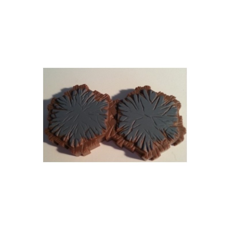 Heroscape Tile - Roccia 2 esagoni (Rock) - gioco da tavolo