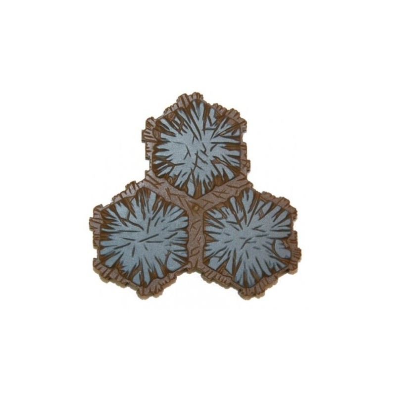 Heroscape Tile - Roccia 3 esagoni (Rock) - gioco da tavolo