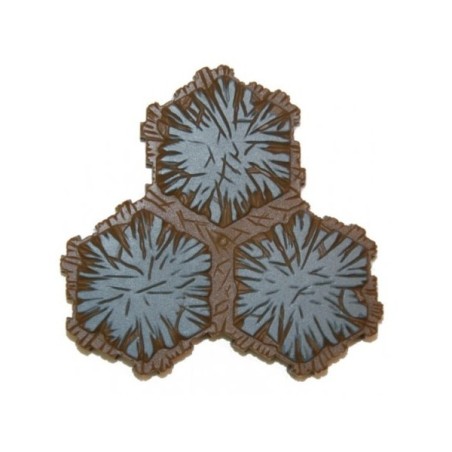 Heroscape Tile - Roccia 3 esagoni (Rock)