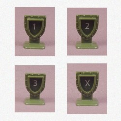 Heroscape - Set ordini VERDE - 4 pezzi (Order set GREEN)