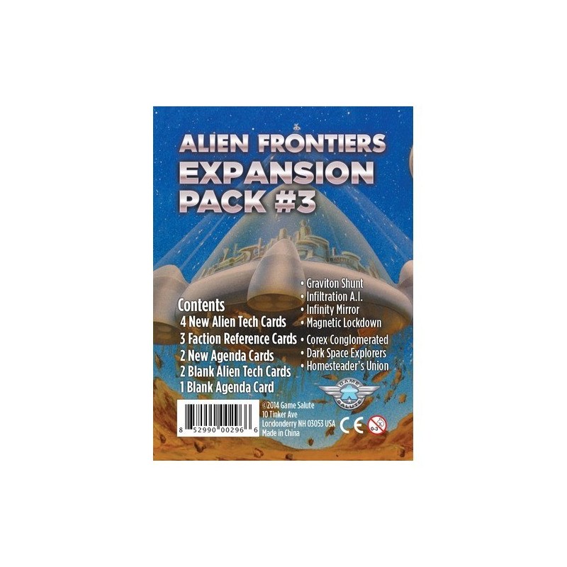Expansion Pack 3 2nd Ed.: Alien Frontiers - gioco da tavolo