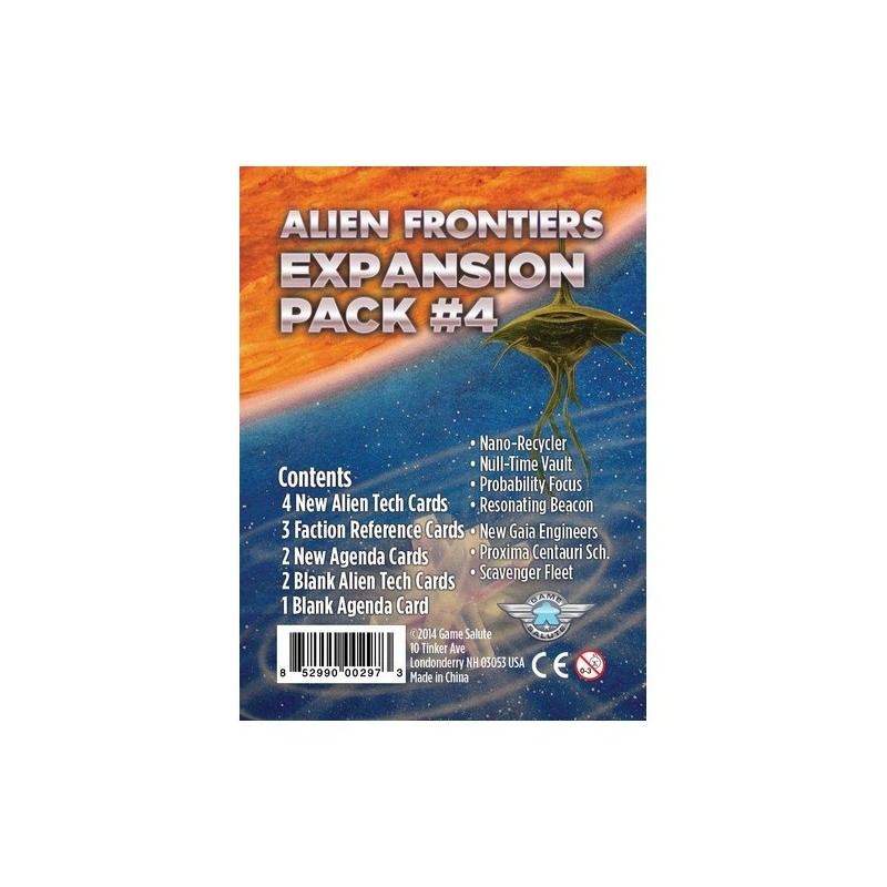 Expansion Pack 4 2nd Ed.: Alien Frontiers - gioco da tavolo