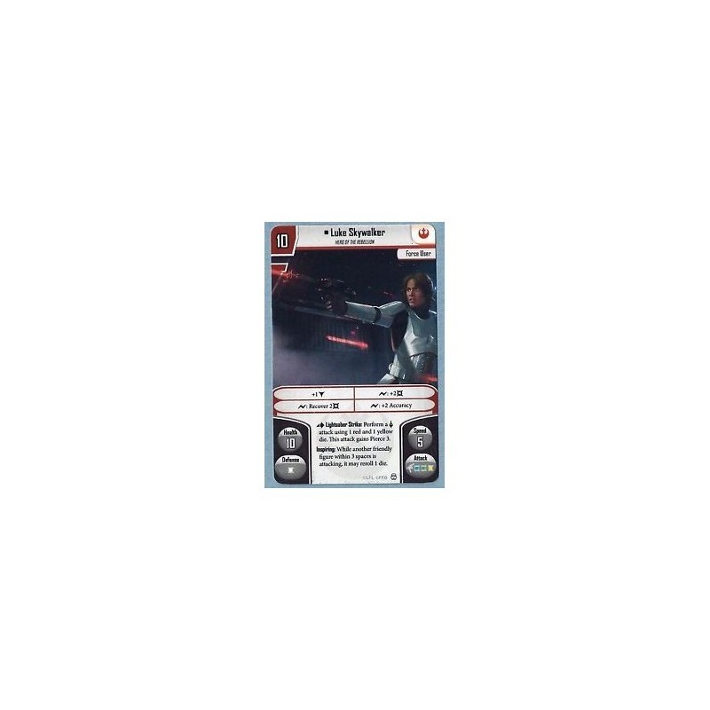 Luke Skywalker Card - Star Wars: Imperial Assault - gioco da tavolo