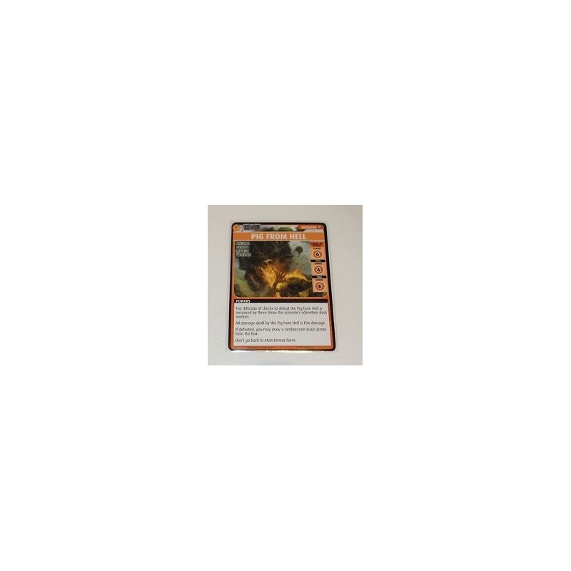 Pig From Hell (Promo Card)- Pathfinder Adventure Card Game - gioco da tavolo
