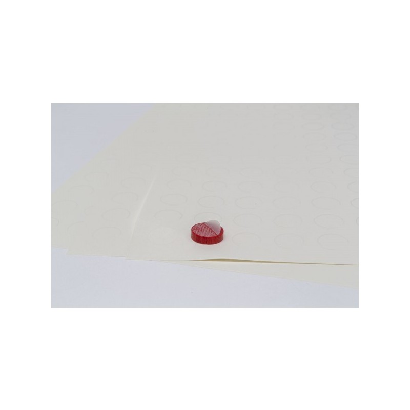 Etichette trasparenti per dischetti e pedine cilindriche (15 mm) - accessorio per giochi