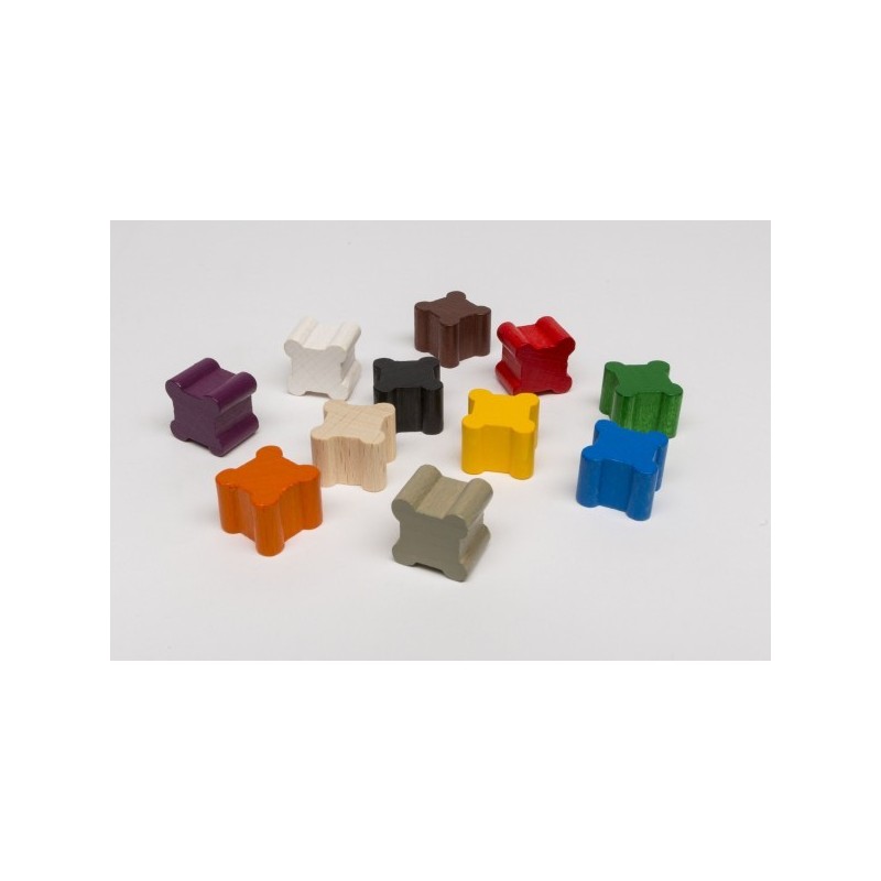 Pedina castello quadrato Gialla - accessorio per giochi