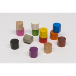 Token ottagonale piccolo Blu 10x10mm