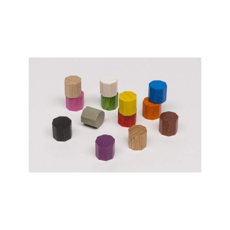 Token ottagonale piccolo Blu 10x10mm - accessorio per giochi