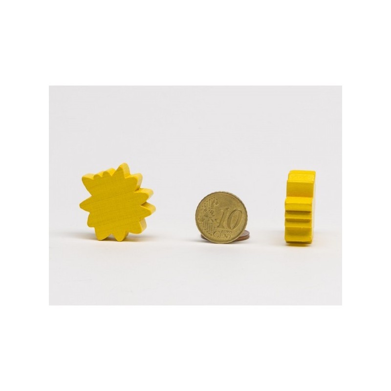 Pedina stella-esplosione Gialla - accessorio per giochi